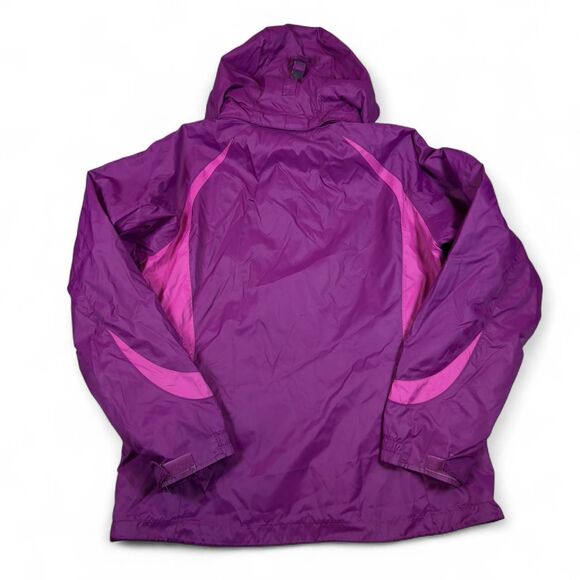 Columbia Womens Jacket Womens M Purple Hooded Interchange Outdoor - Picture 2 of 5